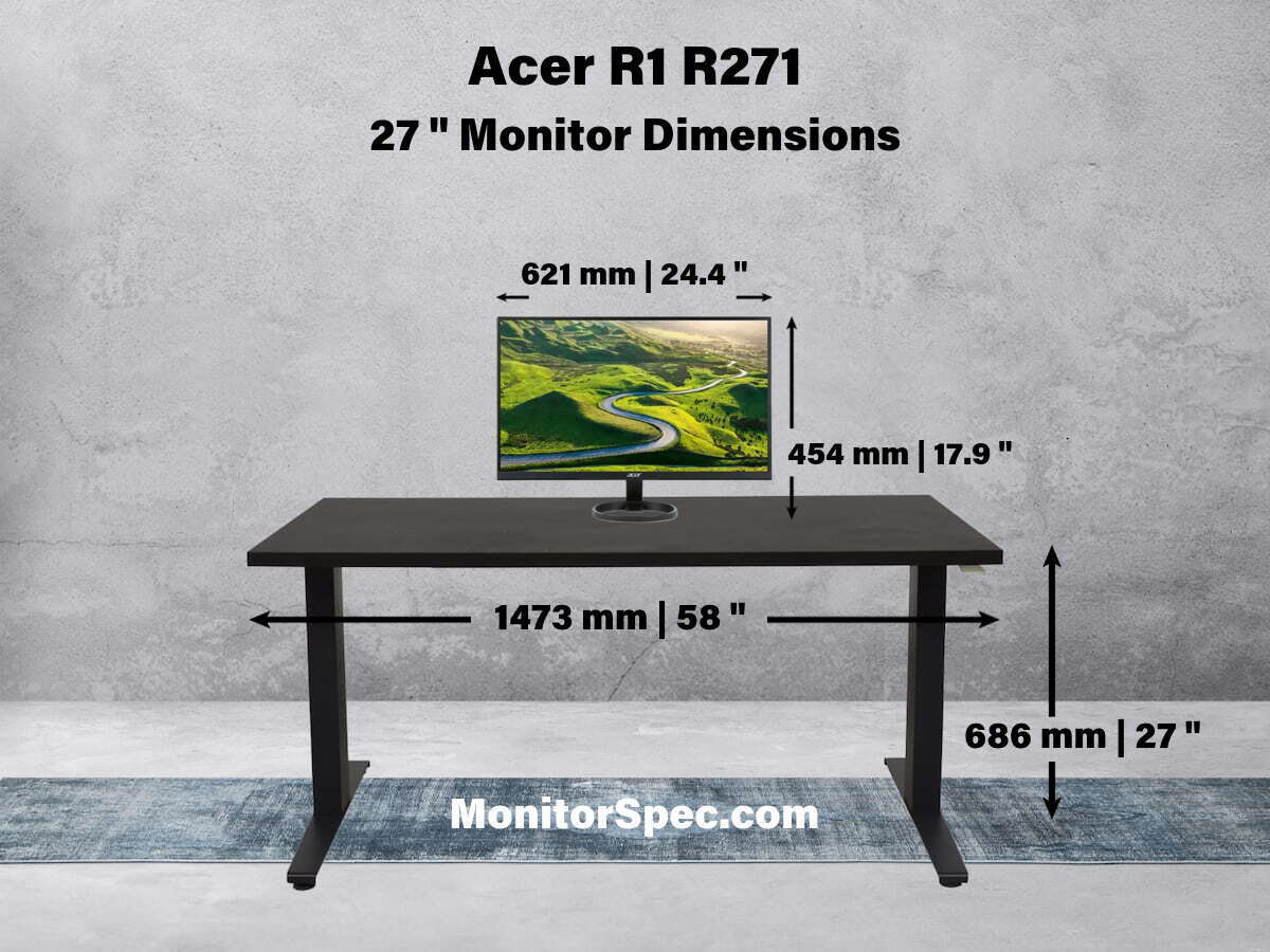 Acer R1 R271 Dimensions