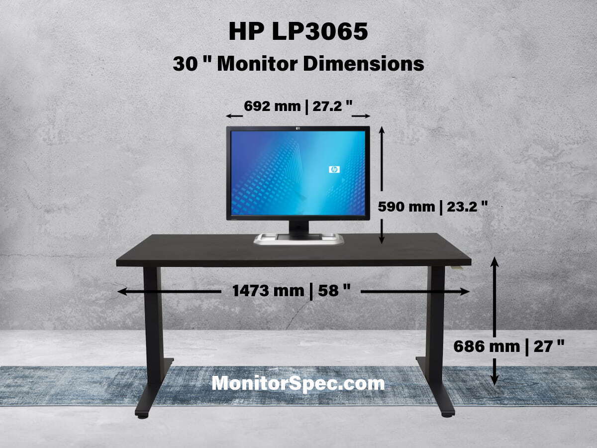 HP LP3065 Dimensions