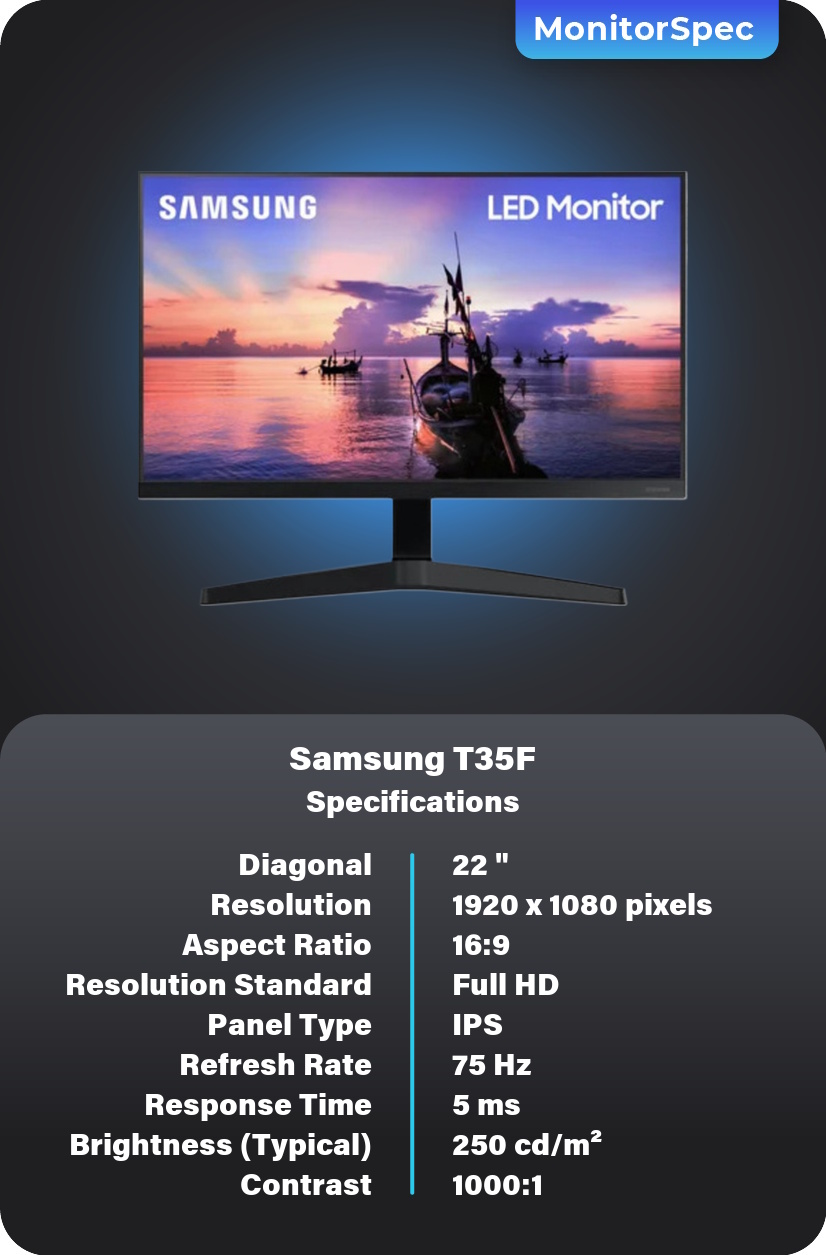 Samsung T35F Monitor Specifications